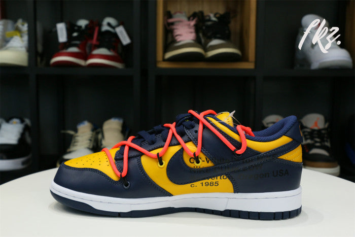 Off-White x Nike Dunk Low “Michigan” 2019(LN5 A1 Batch)