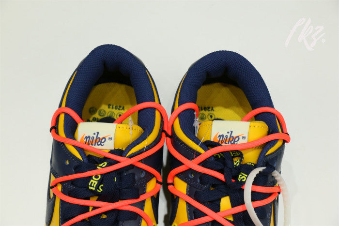 Off-White x Nike Dunk Low “Michigan” 2019(LN5 A1 Batch)