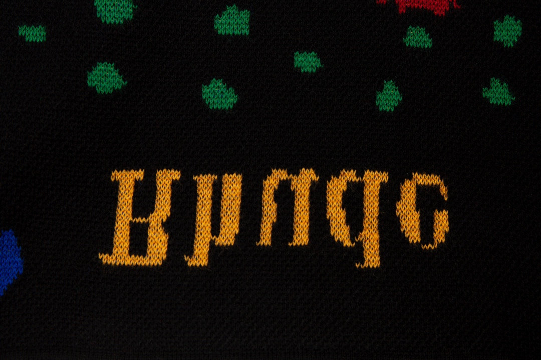 Rhud3 2023ss men's and women's same style cashew flower knitted shorts