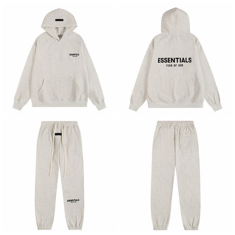 Classic simplify pure color hoodie pant tracksuit