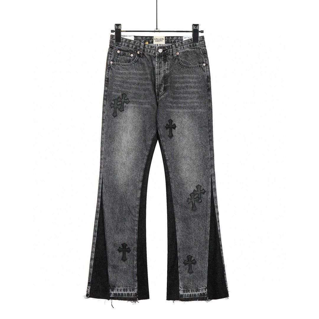 New arrival washing black flared jeans