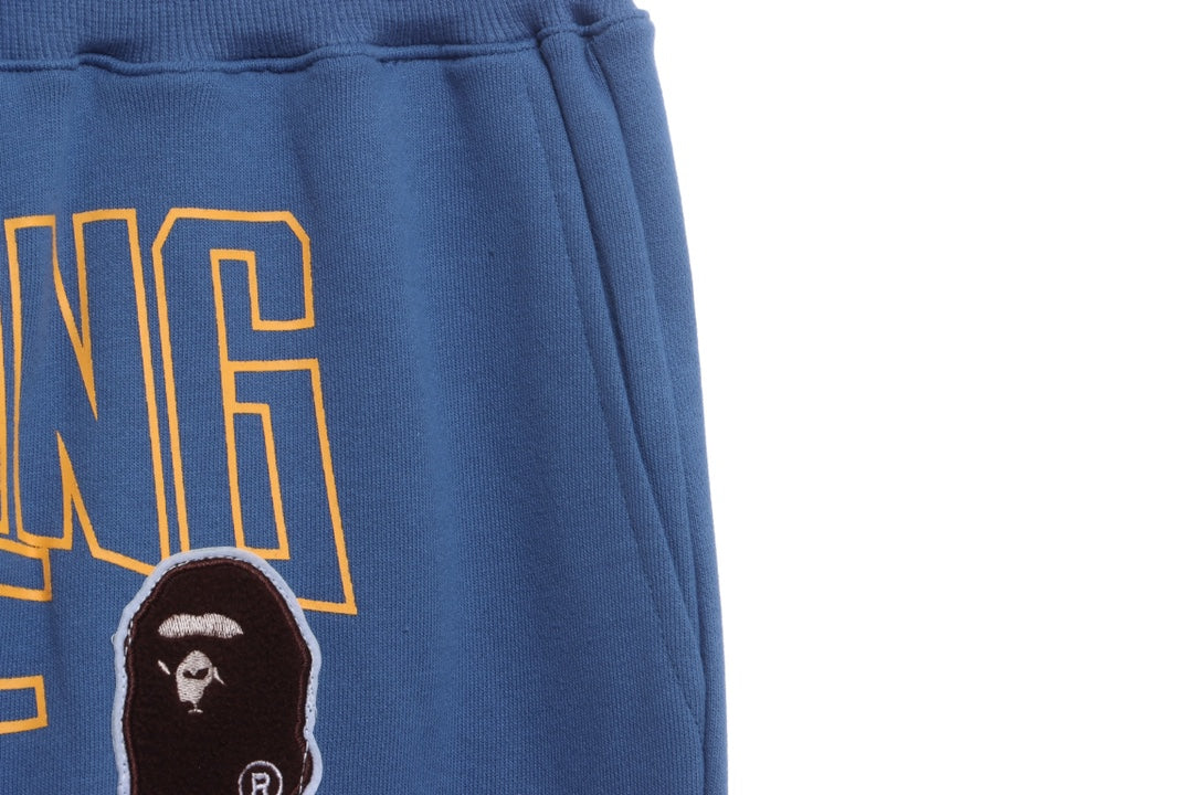 BAPE ape-man printed shorts