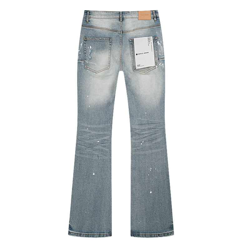 new arrival light blue flared jeans