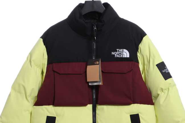 TNF Panel Contrast Color Cargo Down Jacket