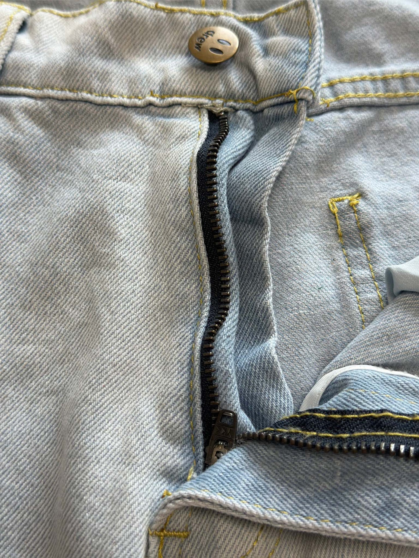 Drew House Teddy Bear Smiling Face Jeans