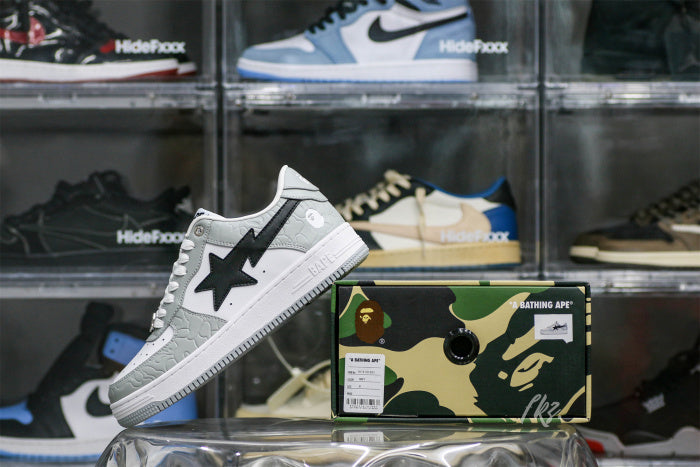 A Bathing Ape Bape Sta Low Grey Black