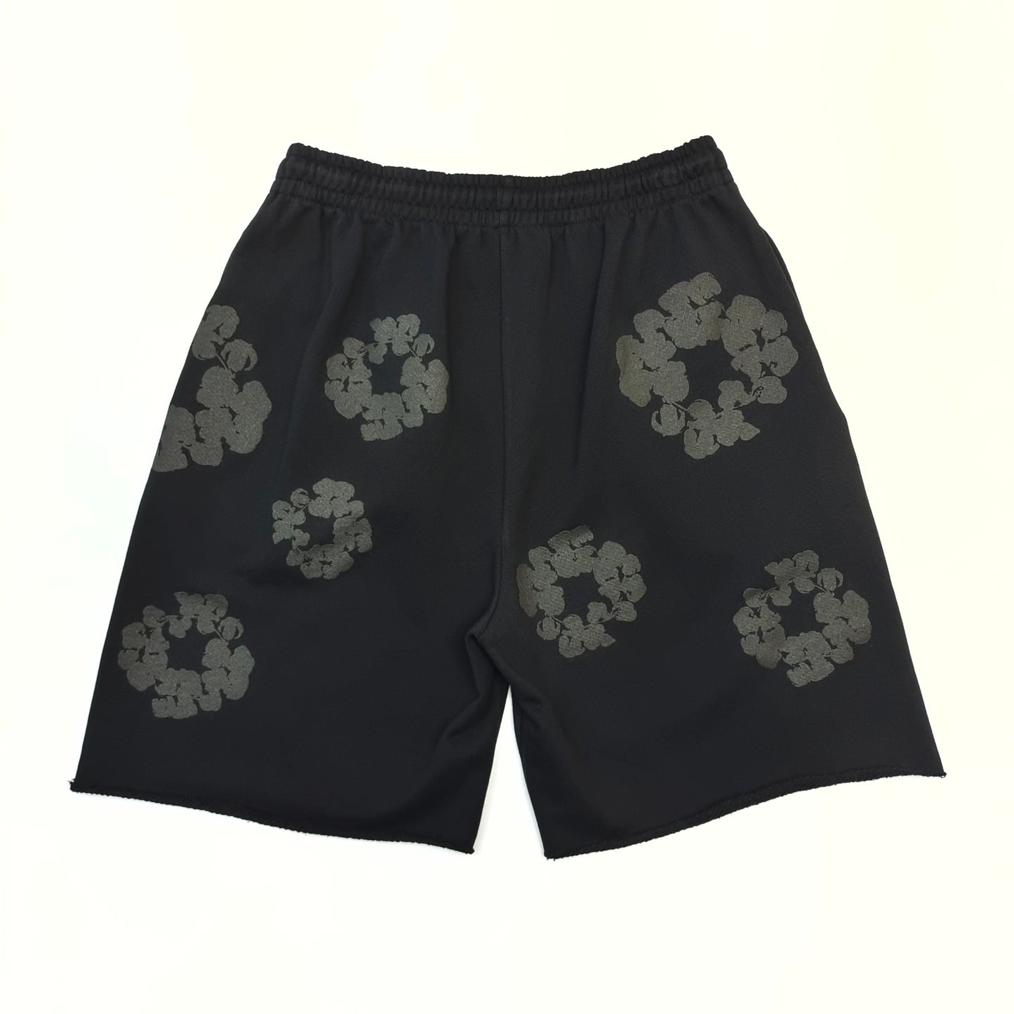 New charcoal ash cotton shorts