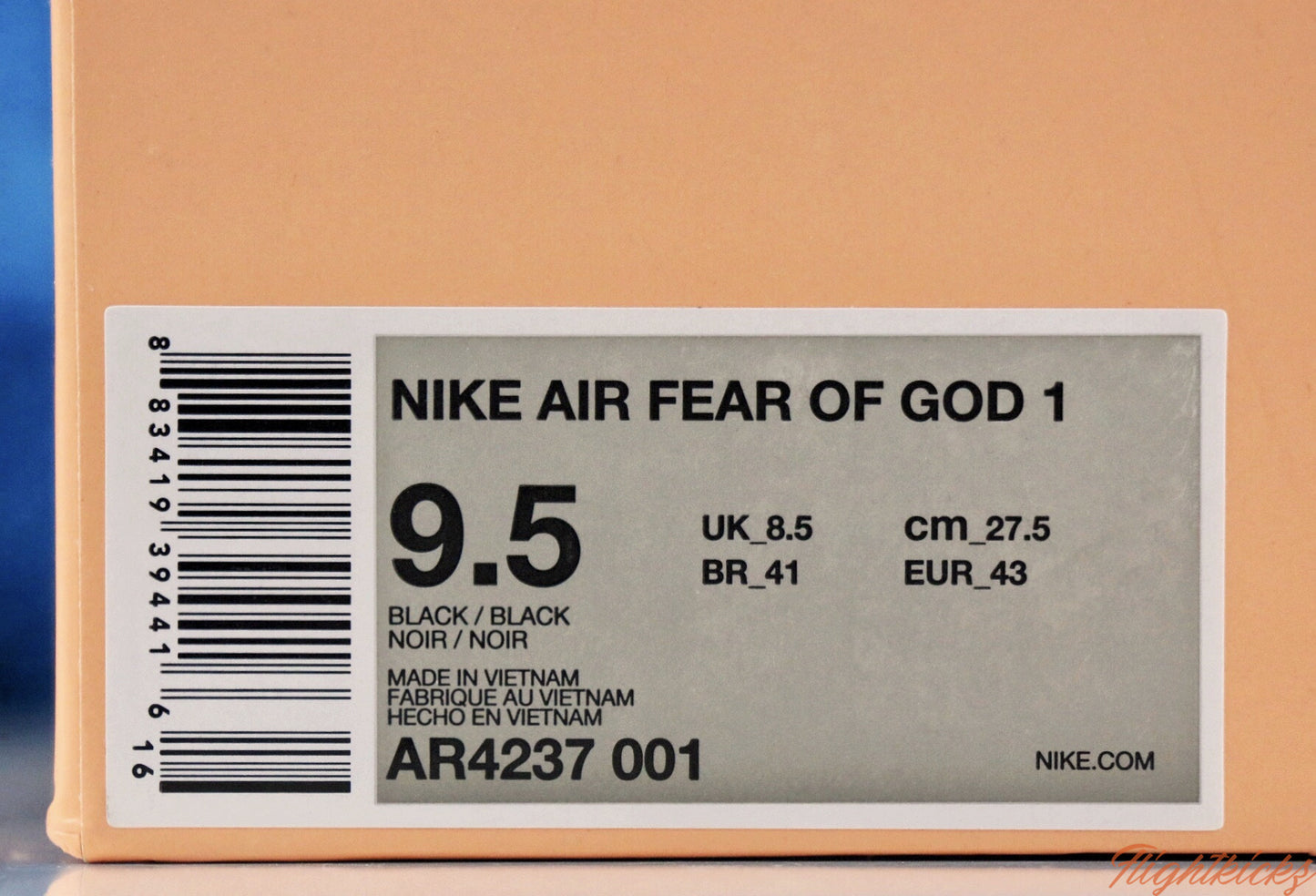 Nike x Air Fear Of God 1 Black