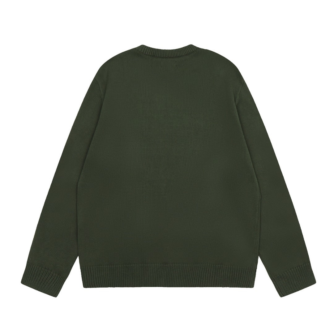 Stussy Hairy Plaid Cardigan Sweater