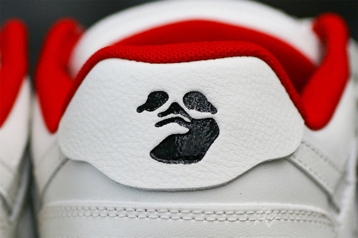 OFF-WHITE White & Red Out of Office 'OOO' sneakers