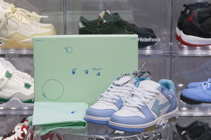 OFF-WHITE Blue & White Out Of Office Sneakers