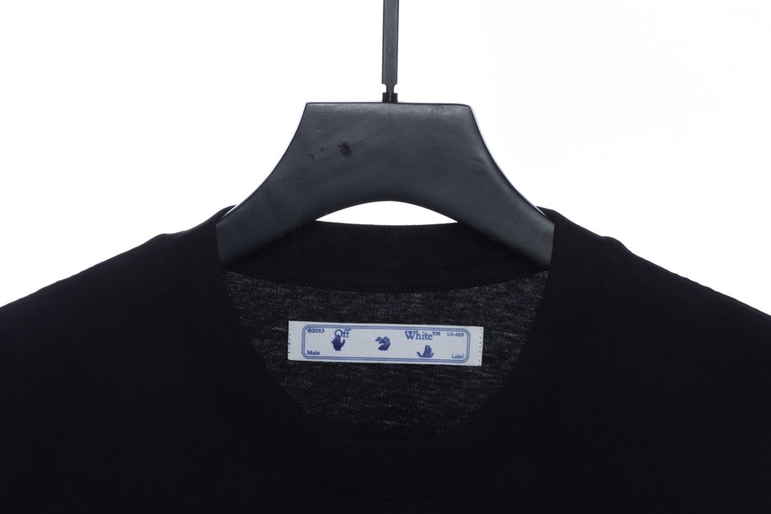 OW Acrylic Arrow Print Short Sleeve