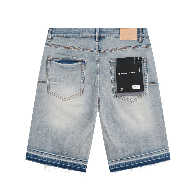 New releasing Patchwork denim shorts