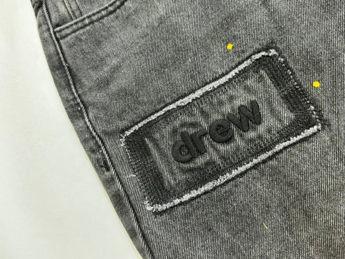 Drew House Broken Hole Washed Splash Ink Jeans