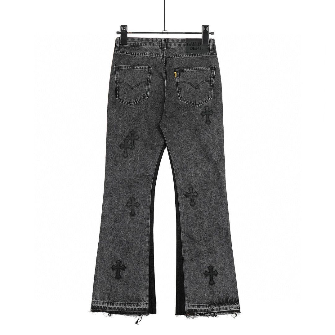 New arrival washing black flared jeans