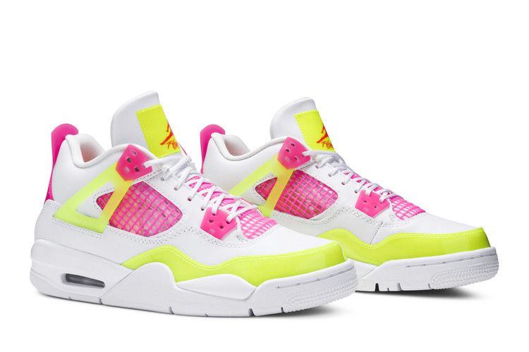 Jordan 4 Retro White Lemon Pink (GS)