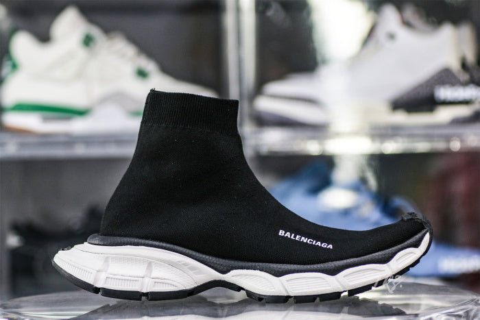 Balenciag* 3XL Sock Sneaker 'Black White'
