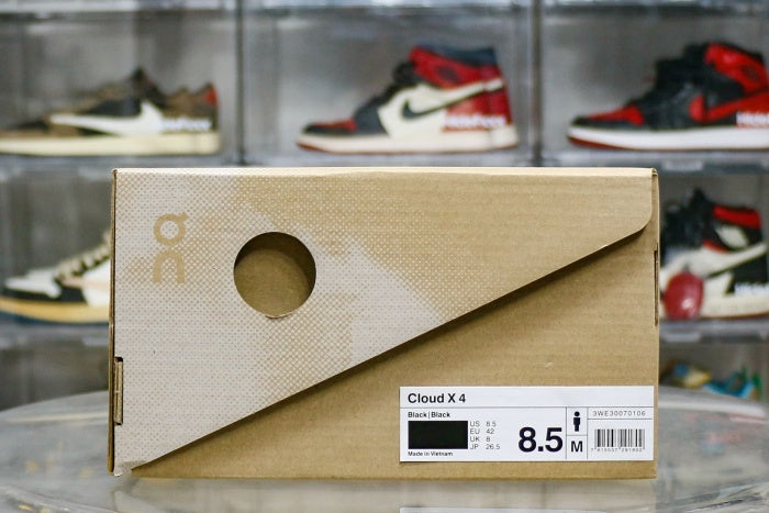 On Cloud X 4 Sneaker Triple Black