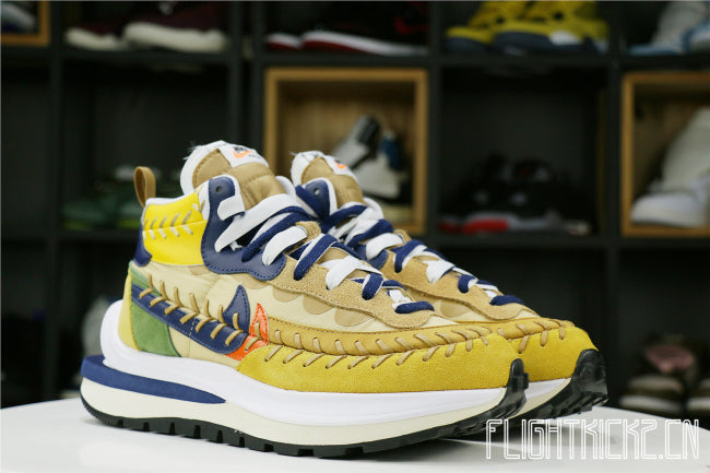 Nike Vaporwaffle sacai Jean Paul Gaultier Sesame Blue