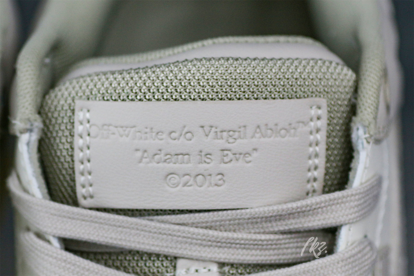 Off-White White & Beige 'Out Of Office' Sneakers