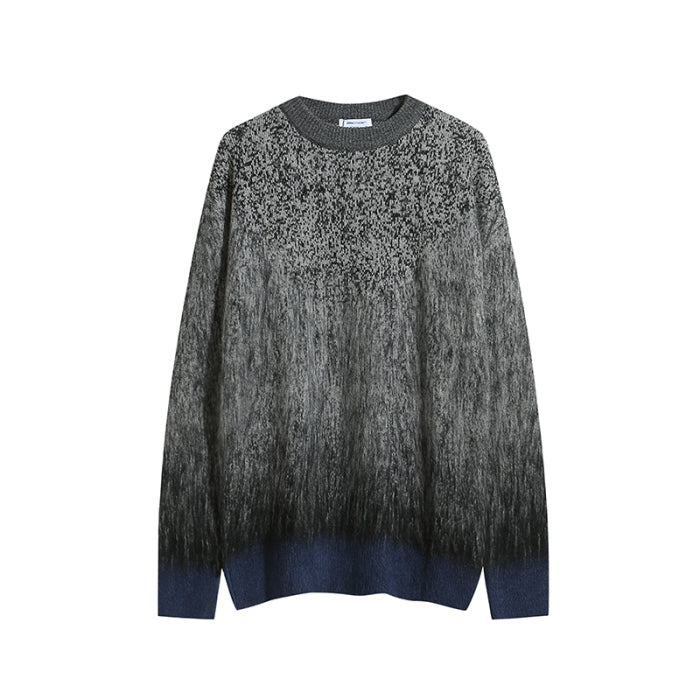 Off White black and red color-block long-sleeve sweater