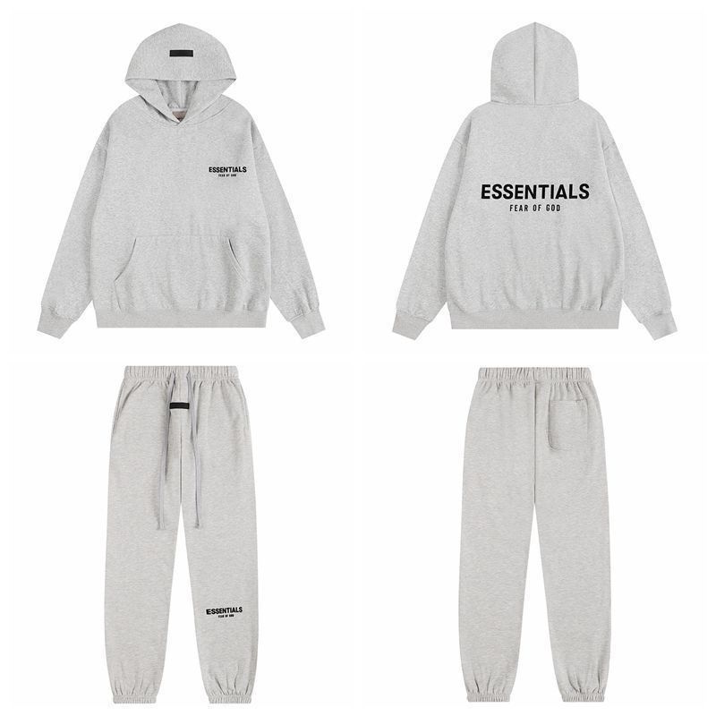 Classic simplify pure color hoodie pant tracksuit
