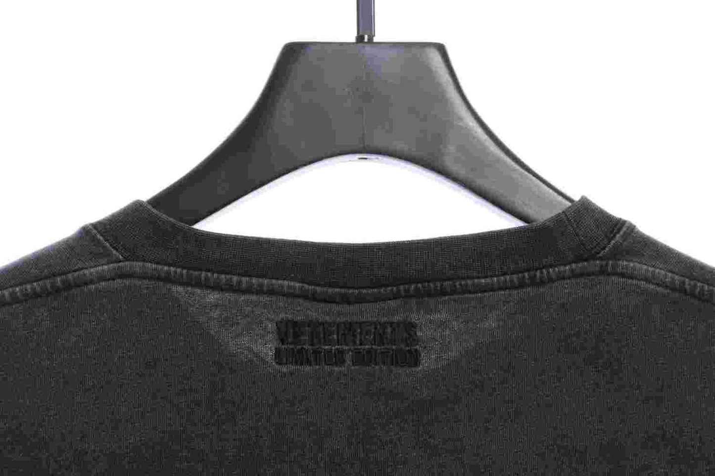 Vetements 23SS Washed Letter Embroidered Short Sleeve T-Shirt