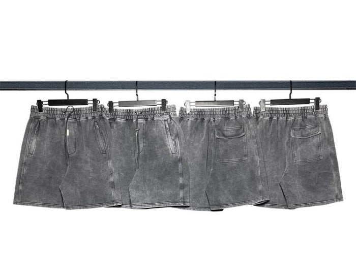 R3present x FOG Washed Solid Color Bermuda Shorts