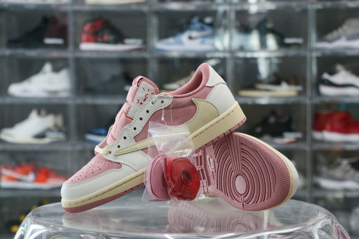 Travis Scott x Air Jordan 1 Low OG Shy Pink 2025