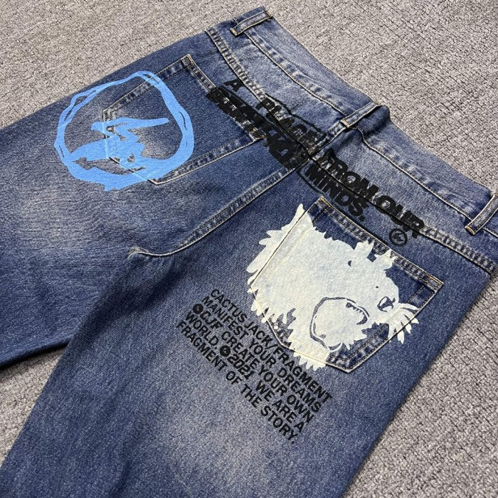 Travis Scott CACTUS JACK × Fragment Design Pants