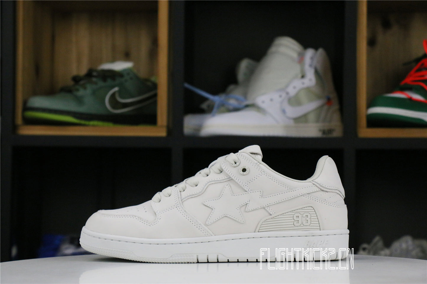 A Bathing Ape Bape SK8 Sta Triple White