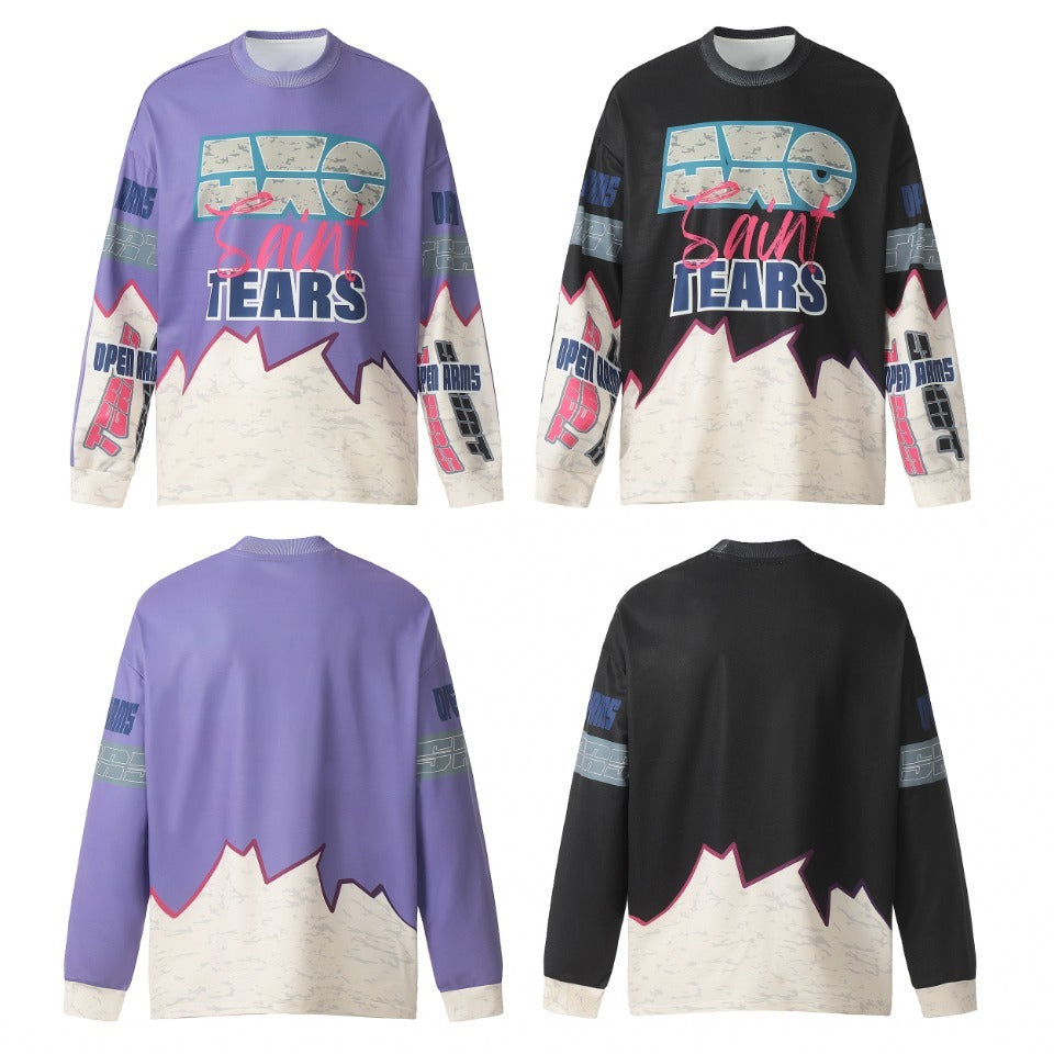 Saint Mich@el Tears AXO Full Print Long Sleeve