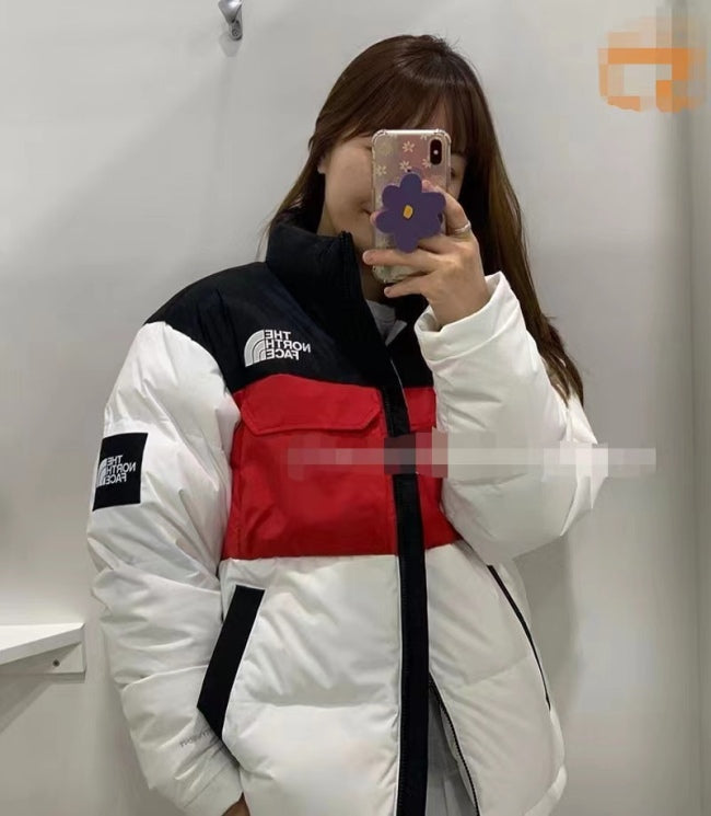 TNF Panel Contrast Color Cargo Down Jacket