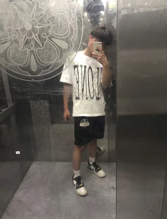 OW striped printed shorts