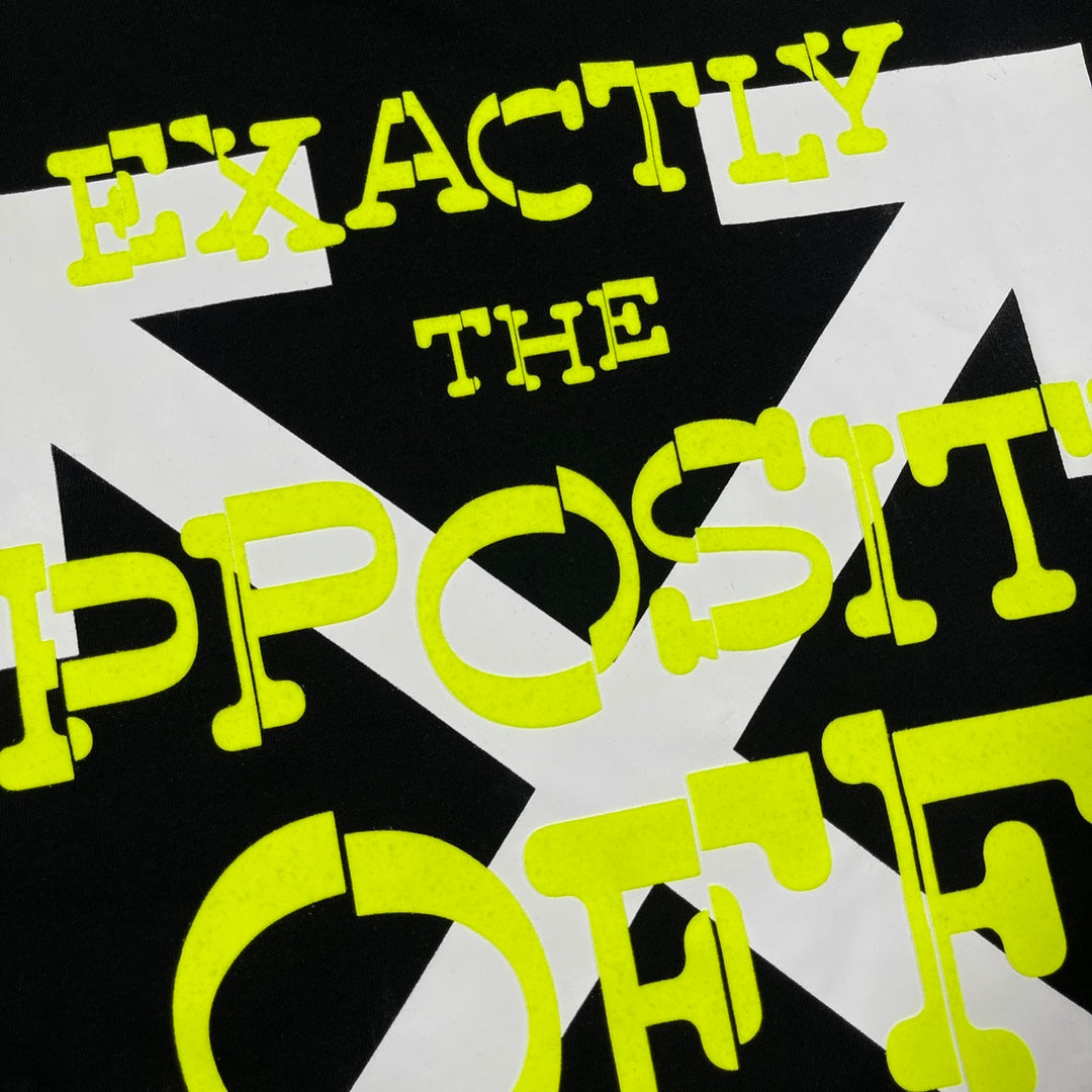 Ow yellow letter arrow short sleeves