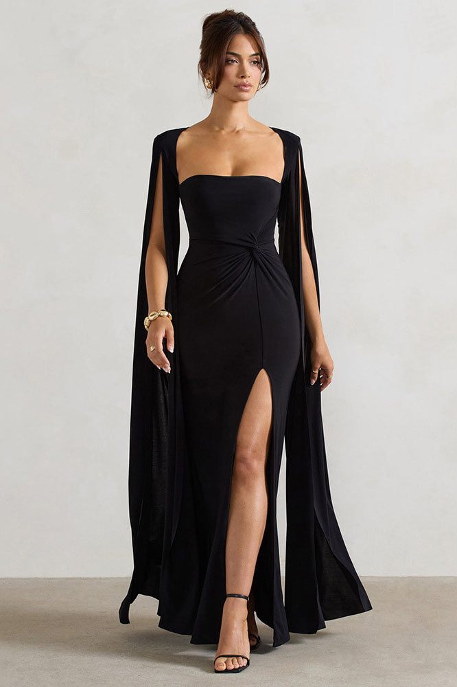 Queen's Cape - Slit Dress