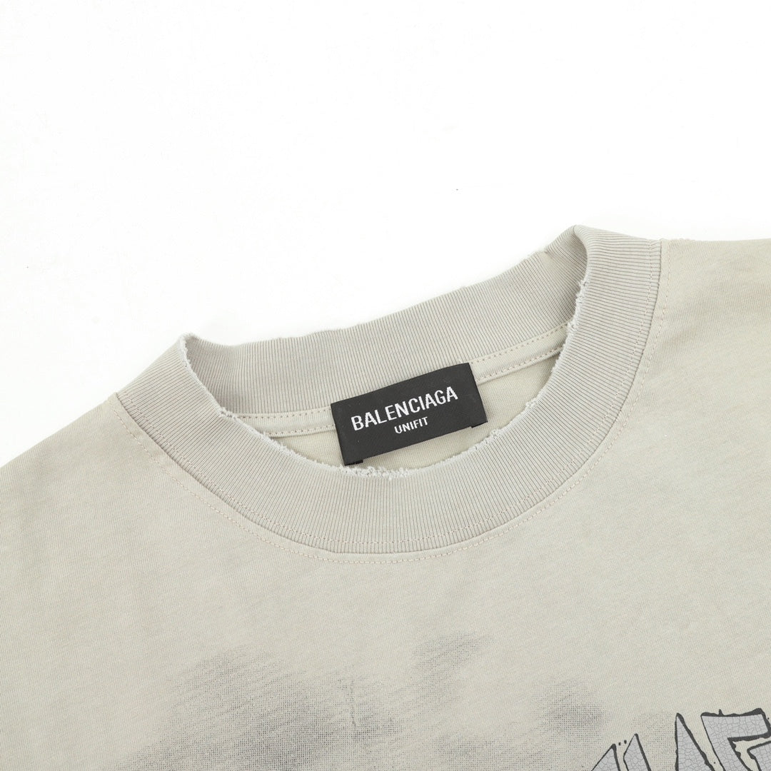 Balancig* Chest letter print T-shirt