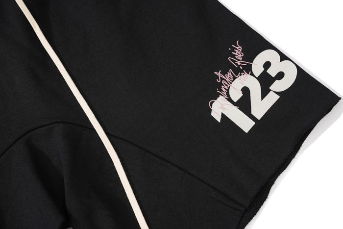 RRR-123 LOGO ALPHA NUMBER PRINT SHORTS