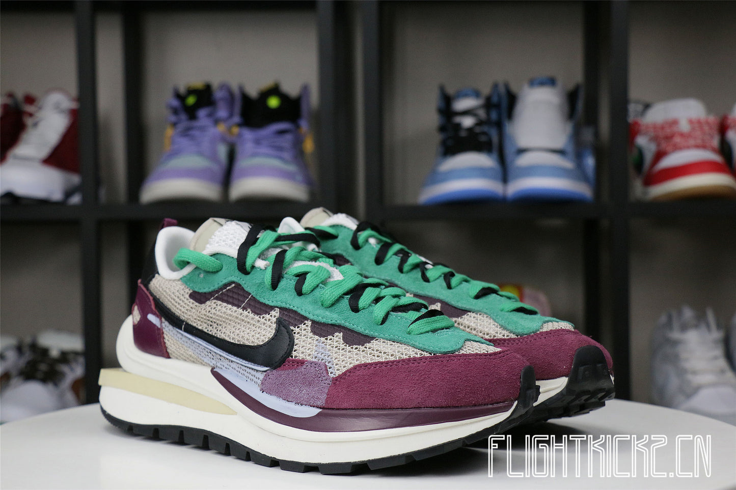 Nike Vaporwaffle sacai Villain Red Neptune Green (LN5 A1)