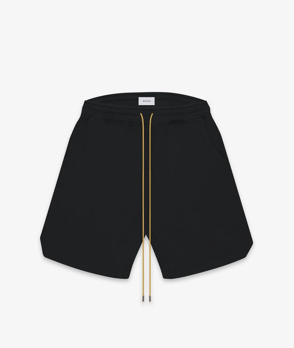 RHUDE monogram logo embroidered drawstring shorts