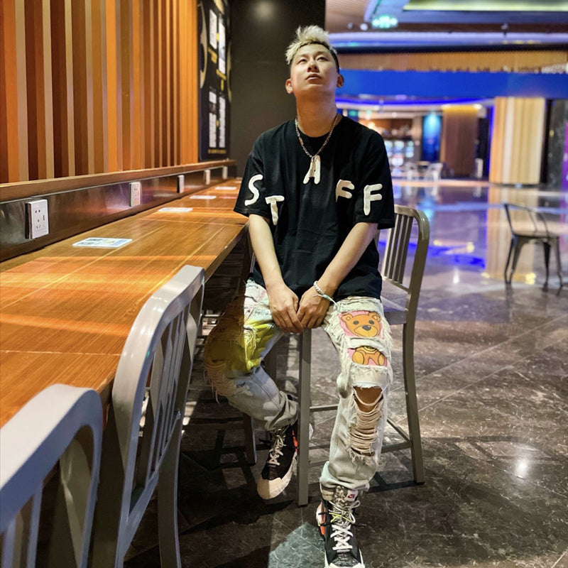 Travis Scott Cactus Jack Fesrival Staff Tee rap tour short sleeves