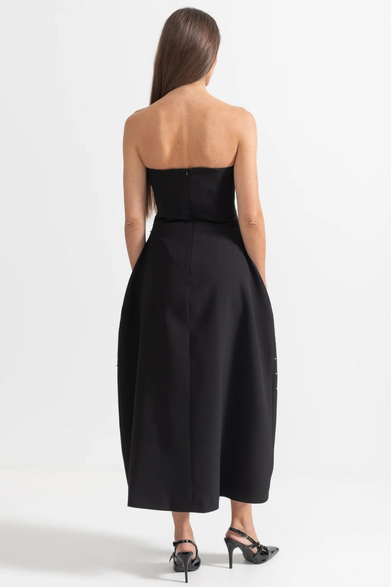 Verna Crystal-embellished Sleeveless Midi Dress