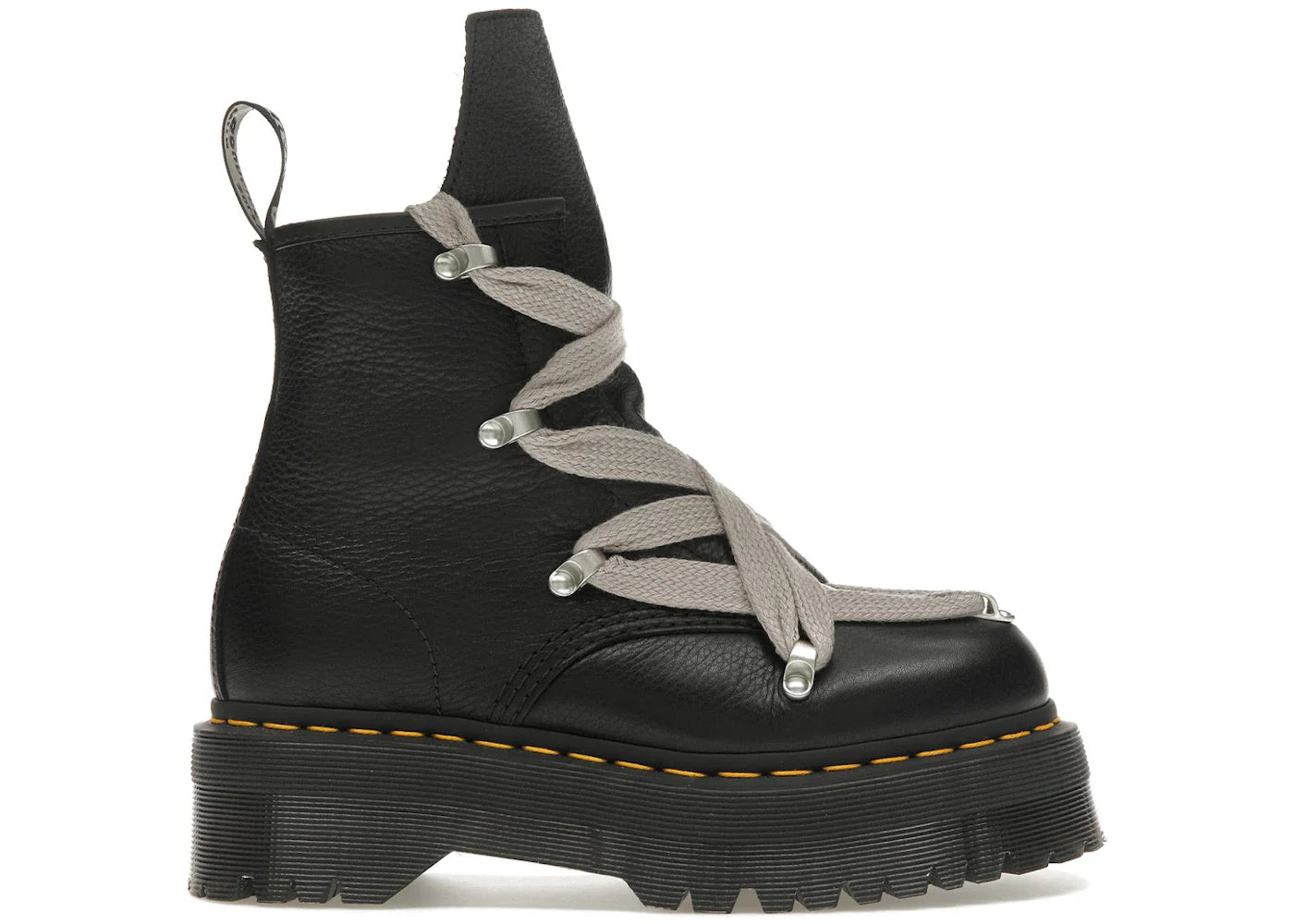 Dr. Martens 1460 Quad Leather Sole Pentagram Jumbo Lace Boot Rick Owens Black (Women's)
