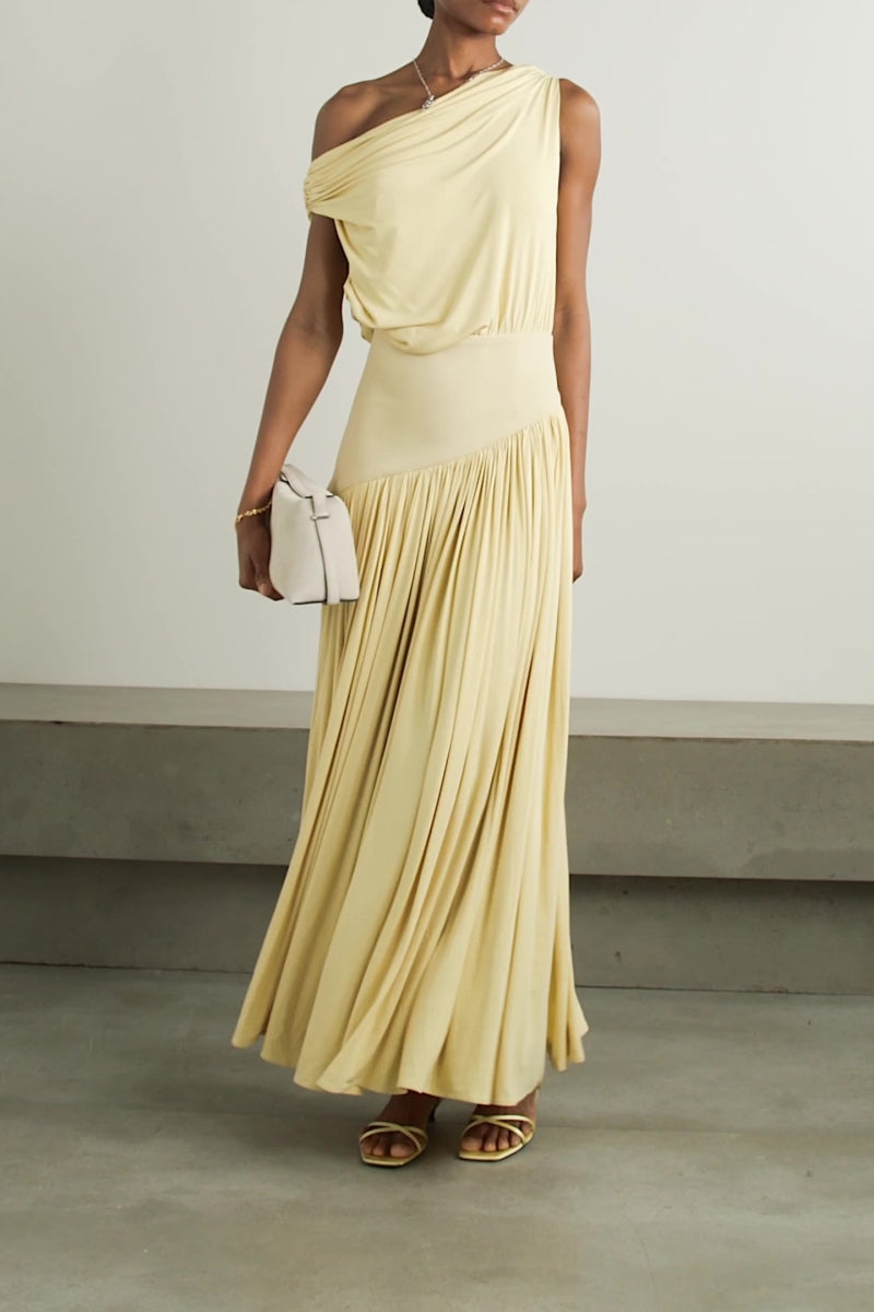 Off-Shoulder Fitted Long Dress