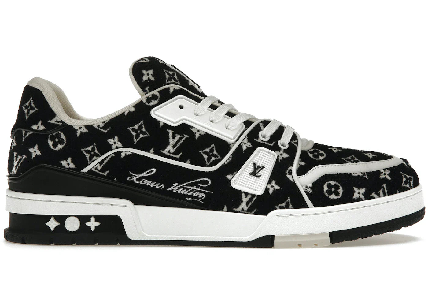 Louis Vuitton Trainer Black Monogram Textile
