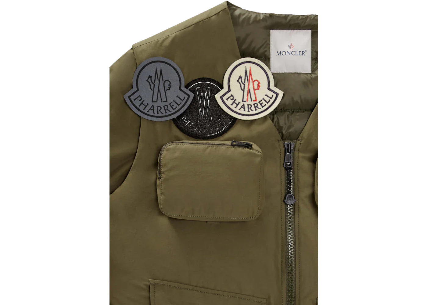 Moncler x Pharrell Maple Short Down Jacket Green