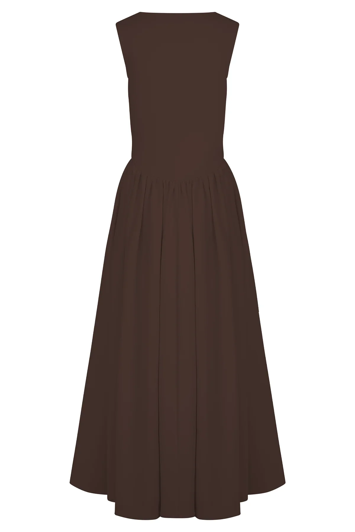 SHARON Midi Dress - Cacao Brown