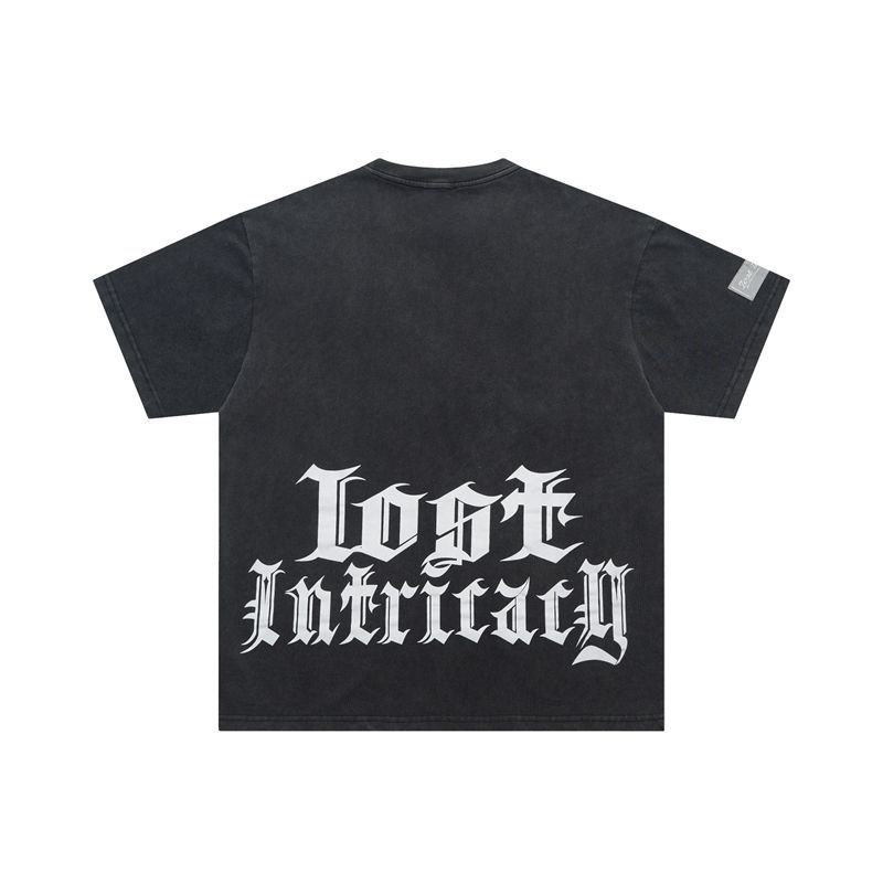 New released washing black tshirt