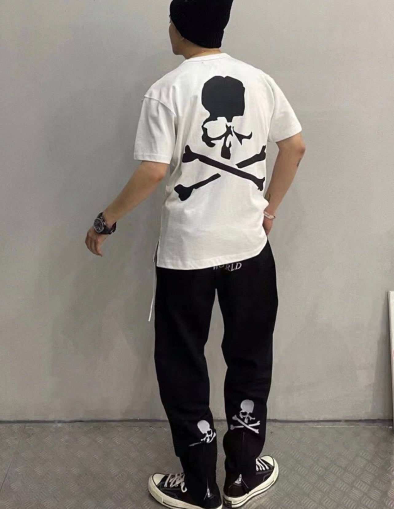 MMJ joint Dickies reflective printed logo trousers