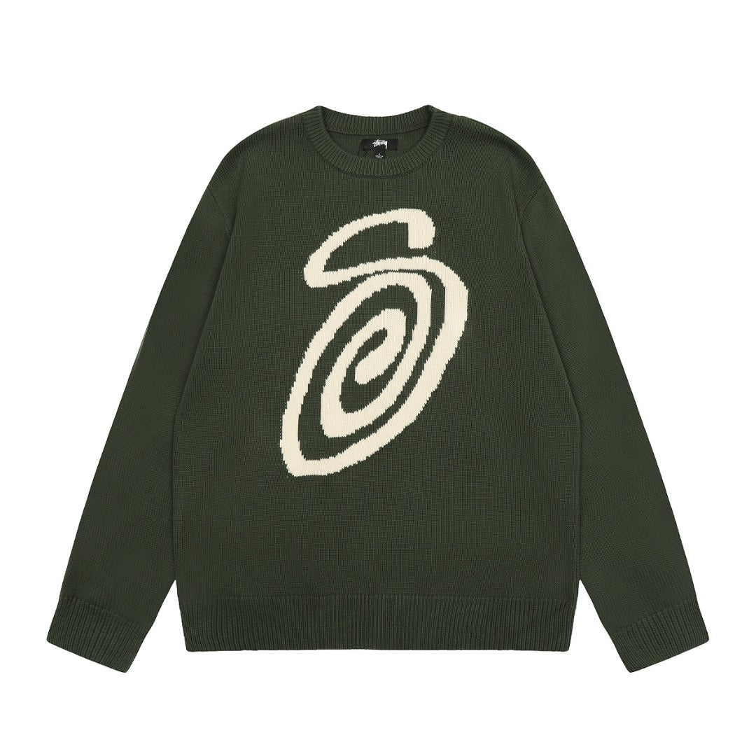 Stussy Hairy Plaid Cardigan Sweater